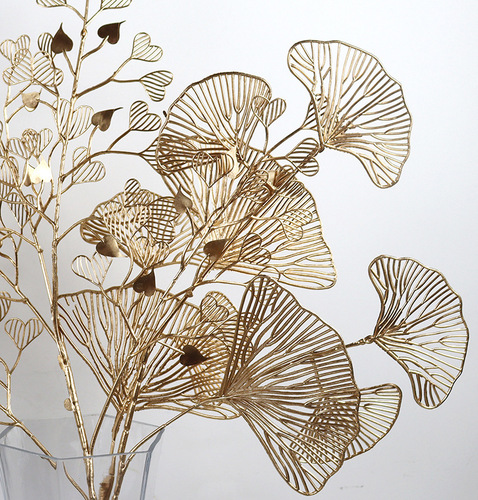 Golden Wedding Simulation Flowers Artificial Flowers Bouquet Eucalyptus Monstera Philodendron Bamboo Money Plant Bamboo Leaves Manufacturer