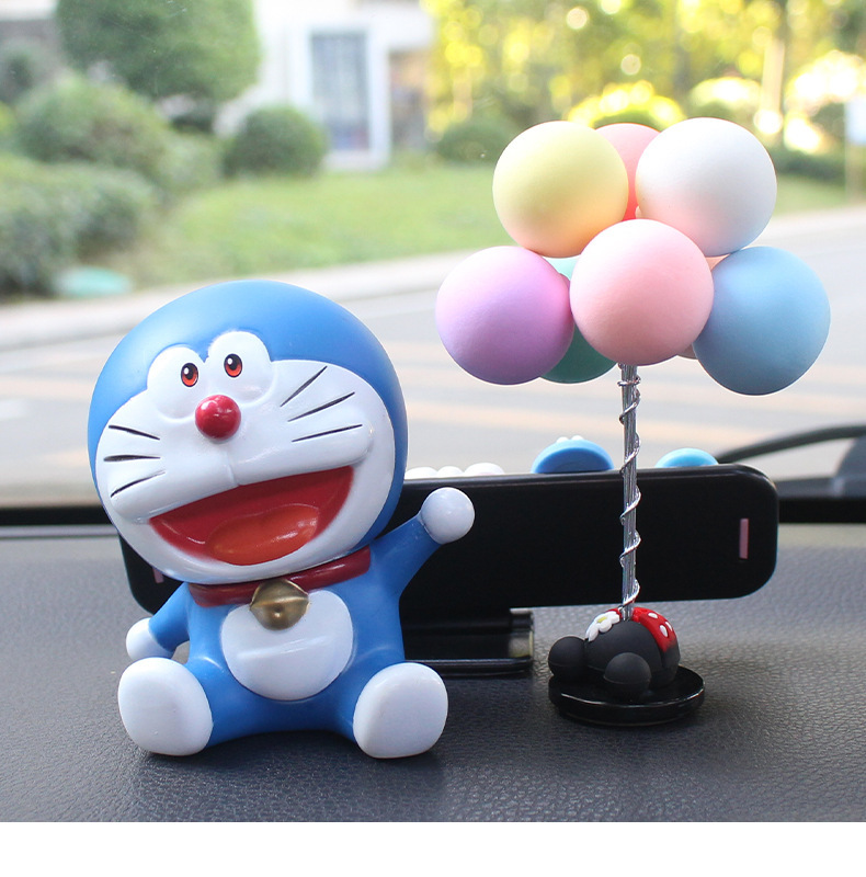 Car temporary parking number plate, cute internet-famous doll, car relocation phone number sign, car interior decoration, car relocation ornament