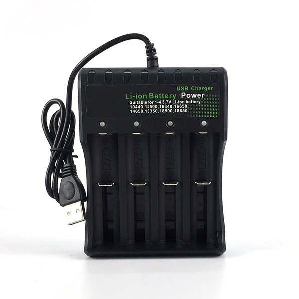 18650 four -slot USB charger