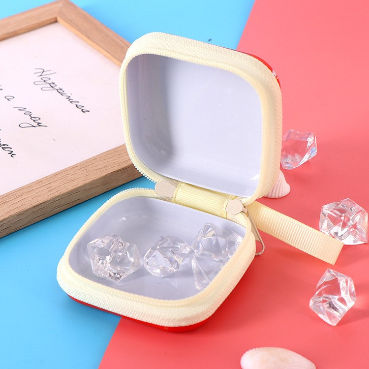 Monedero cuadrado de hojalata con diseño Marvel – Para monedas, llaves, auriculares y cables