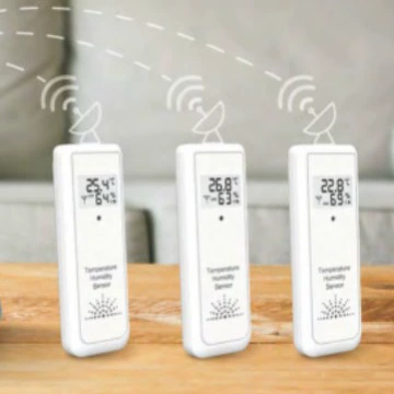2022 новый цветной экран один-три беспроводной Измеритель температуры и влажности домашний метеометр с функцией волновых часов