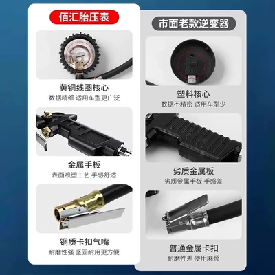 with inflatable head car tire Air pressure gauge/tire pressure gauge