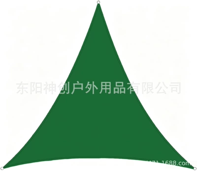 Avtomobil yan çətirləri — canopy, balcony camping sunshade - dark-green-equilateral-triangle-2x2x-2m