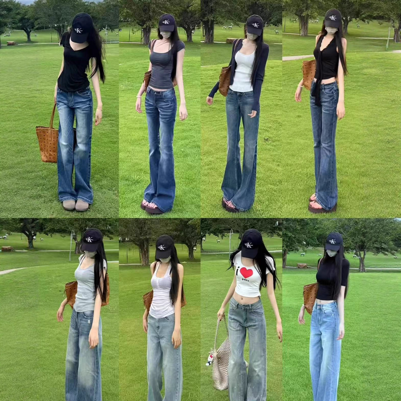 批发地摊货源春夏新品女装牛仔长裤百搭女式牛仔裤杂款厂家直销