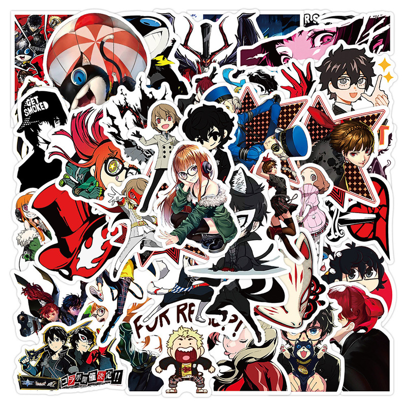 50 pieces of female God's novel cartoon graffiti stickers luggage computer refrigerator water stickers cartoon Cup stickers