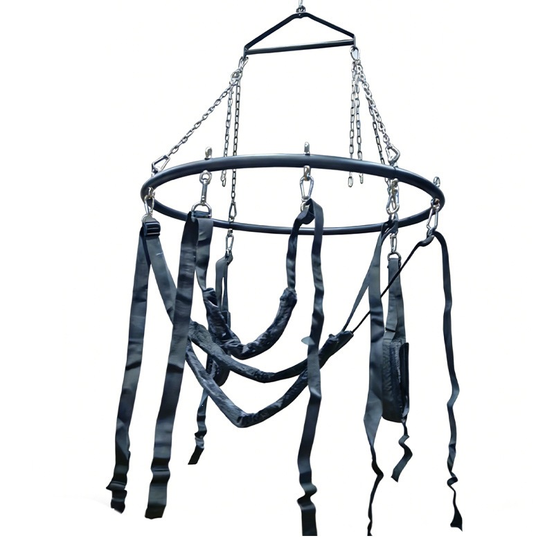 Metal Bondage Swing with Leather Seat for Couples — detail image 24