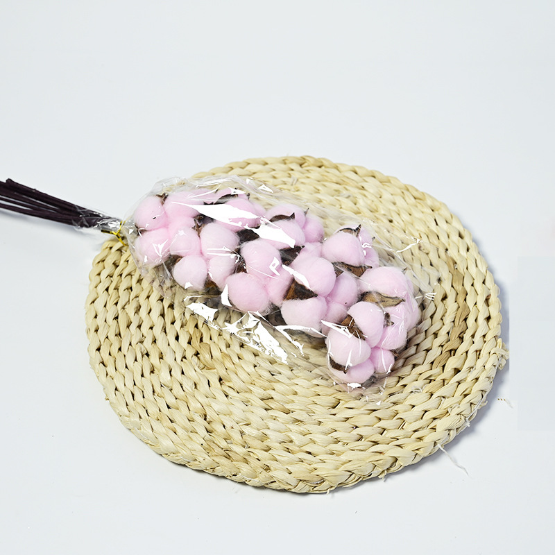 Ins algodón natural diadema Varilla flor seca arreglo floral diy hecho a mano Bouquet decoración material tiro tienda de flores suministros