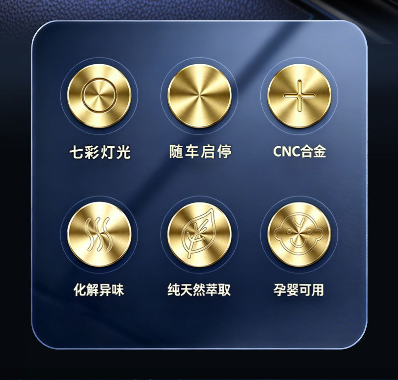 Smart Car Air Vent Fragrance Diffuser Creative Car Interior Accessories Car Perfume Essential Oil Automatic Spray Manufacturer Wholesale