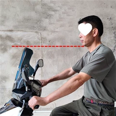 windscreen, electric vehicle chest | Motorcycle front windshield - brown-40cm-high-adjustable-stand