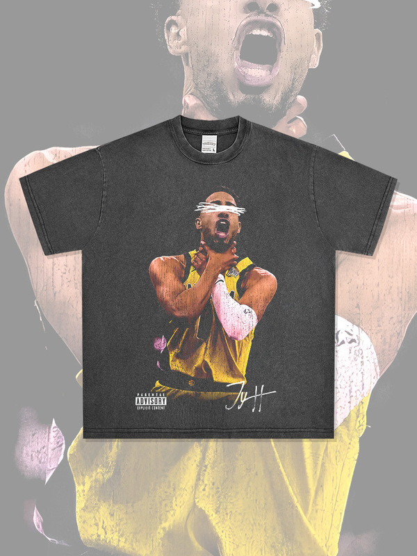 Printed Short-Sleeve Burton Crew Neck T-Shirt Ali Cross-Border Tobh Harryur Retro N Hooded Sweatshirt Heavyweight American Cotton
