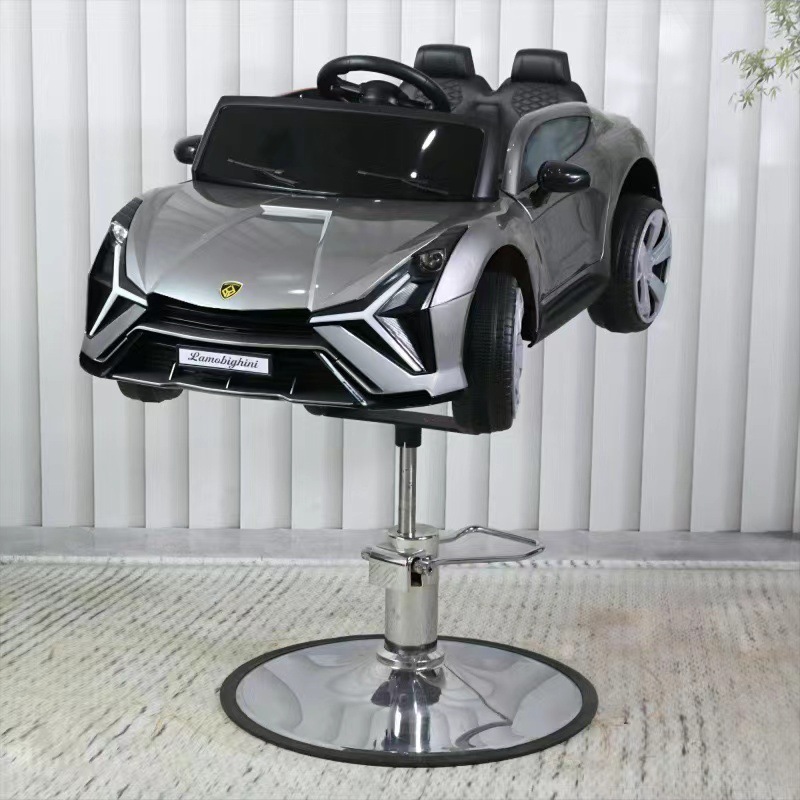 Silla de peluquería transfronteriza para niños silla de cabello giratoria silla de elevación salón de peluquería multifuncional asiento de automóvil de dibujos animados al por mayor image 16