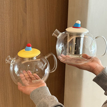多巴胺水壶茶壶耐高温大容量高颜值泡花果茶漏养生壶高硼硅玻璃