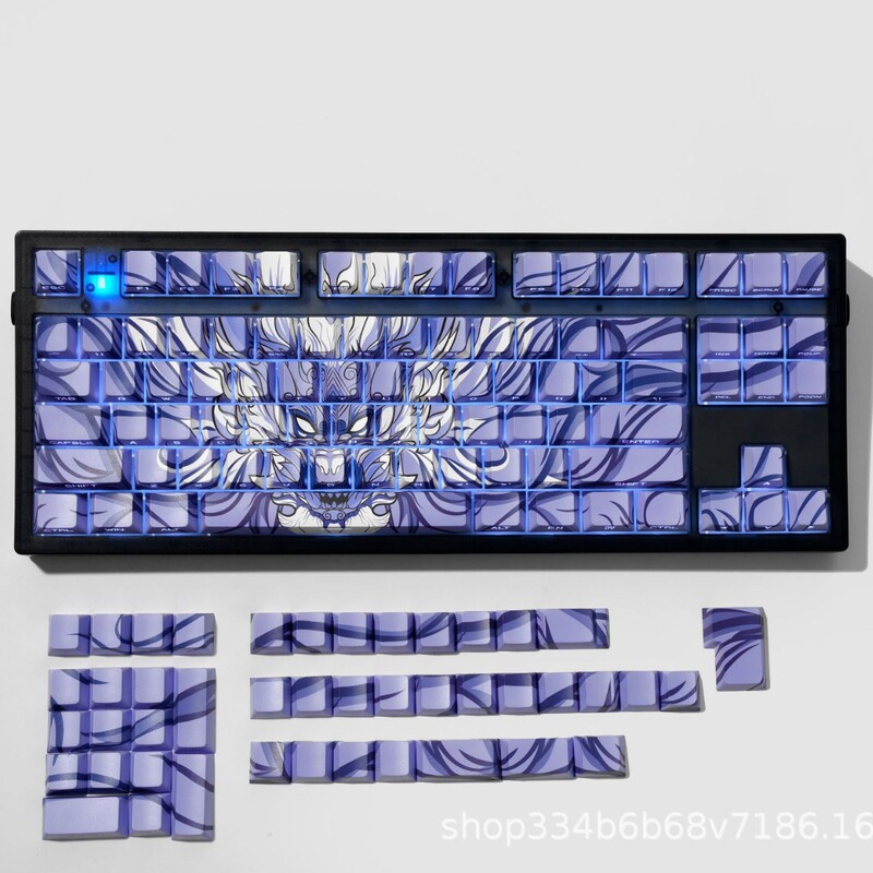Orlong Theme Keycap Side Engraved Transparent PBT Creative Personalized Thermal Sublimation Customized Keyboard Cap