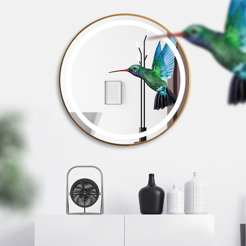 Espejo inteligente de baño de aluminio marco LED pantalla táctil pared espejo de baño inodoro anti-smog Sendai 1