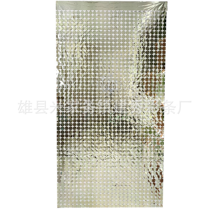 Cortina cuadrada pequeña, cortina de lluvia, decoración de fondo para cumpleaños, decoración de pared para fiestas, fondo para fotos de escenario, cortina cuadrada tridimensional