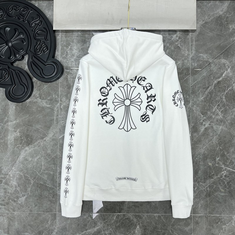 Chrome Heart Hoodie 克罗伈十字架连帽卫衣跨境宽松男女拉链帽衫|undefined