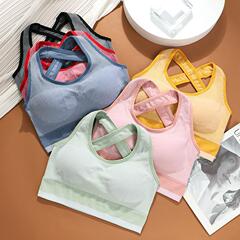 European and American sexy hollow seamless bra-wrapped tube top without rims cross beautiful back bra bottoming inner wear outer underwear for women