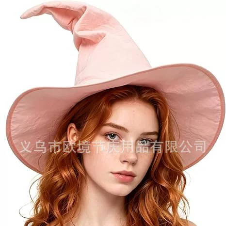 European and American Halloween Parade Witch Sisters Decoration Props European and American Cross-Border New Style Felt Foldable Enlarged Witch Hat