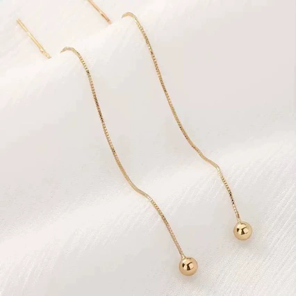 Серебряные серьги с цепочкой и кисточками, стиль light luxury, качество высшего уровня, 2025 год