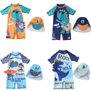 New Children's Swimsuit One-Piece Boy's Cute Baby Boy's Swimsuit Boy's Baby Swimsuit