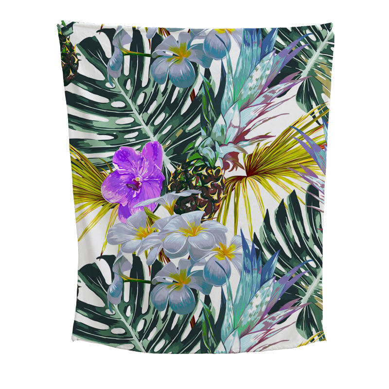 El Comercio exterior super suave manta de franela plegable manta de aire acondicionado edredón manta siesta fábrica directa de una sola cara de impresión digital Manta