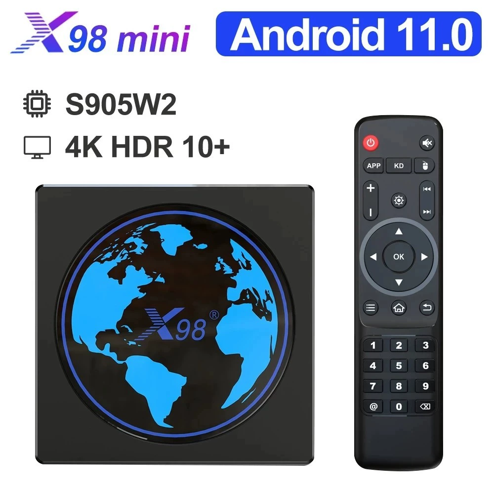 X98mini Set-top Box S905W2 Android11 4G/32G Dual-band Wifi ТВ-бокс оптом
