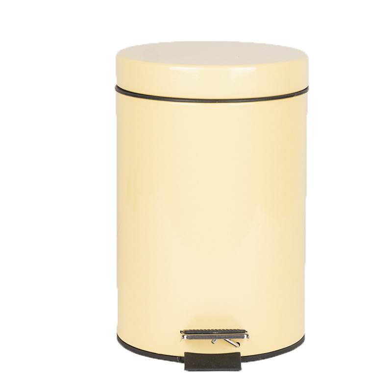 Baño pequeño de 3L para el hogar, bote de basura abatible con pedal, cubo sanitario al por mayor con tapa, cubo doble con manija