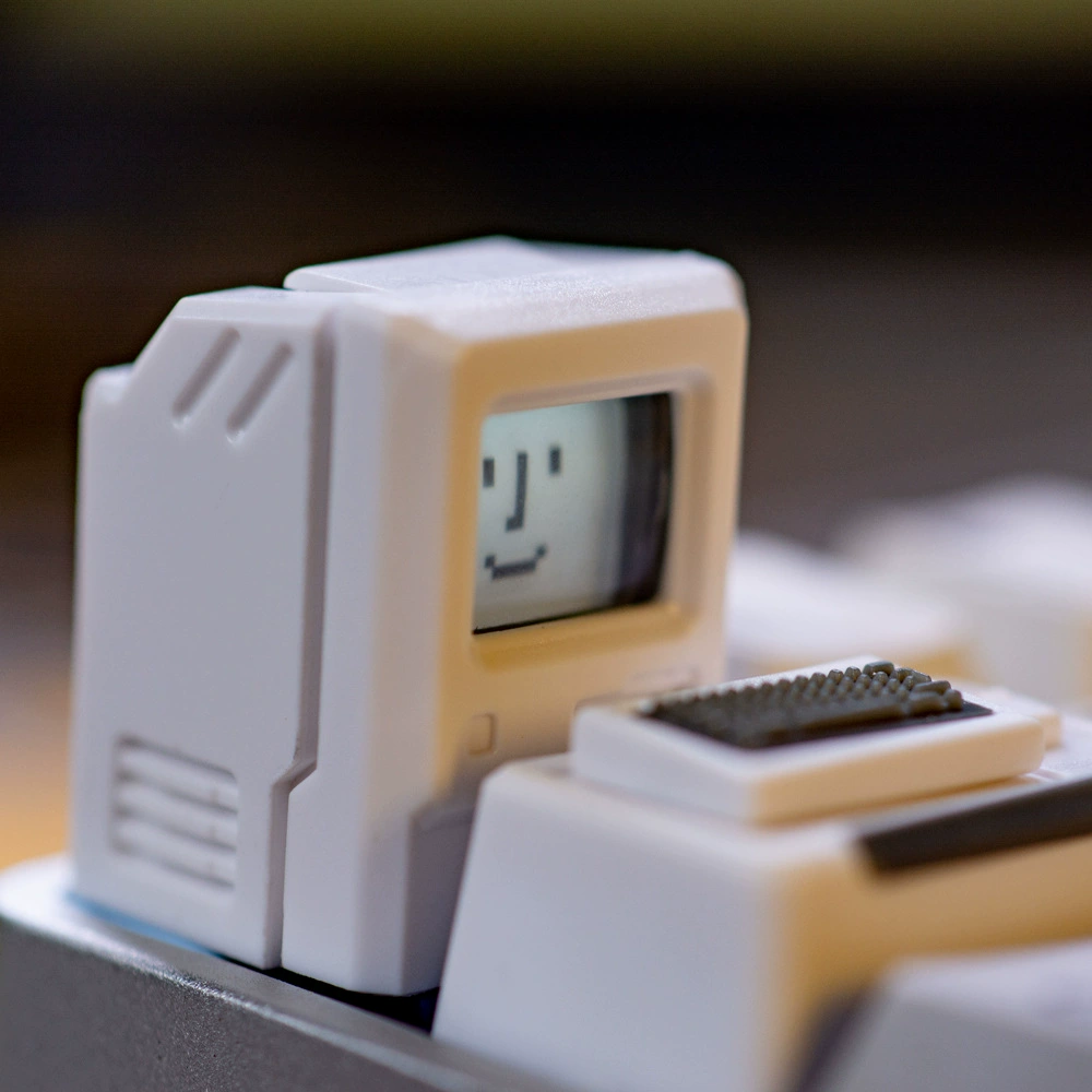 K-01 MAC клавиша FC красная и белая клавиша механической клавиатуры 80s mac Macintosh ретро характер прозрачная