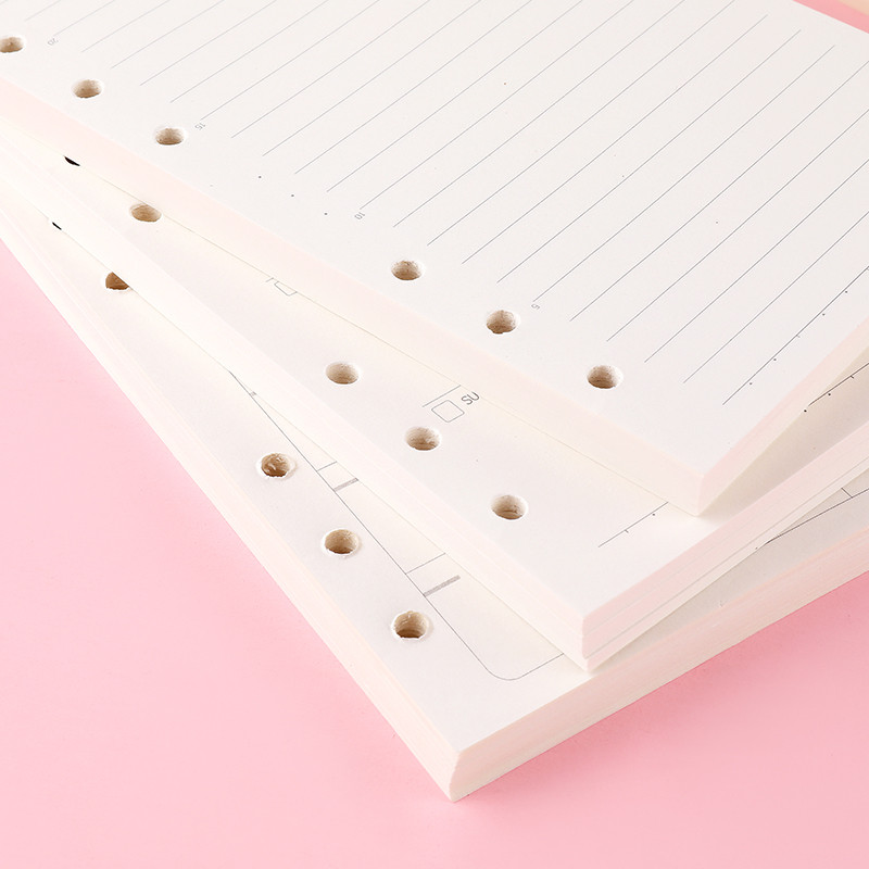 코넬 루즈리프 북 A6 분리형 루즈리프 회계장부 학생용 심플 노트패드 6홀 루즈리프 폴더 코어 비어 있음