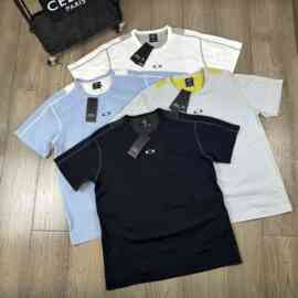 跨境OAKL欧克夏季基础款圆领印花小Logo速干弹力短袖T恤男女同款