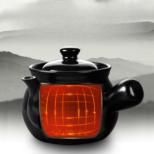 Traditional casserole household decocting medicine anti-dry burning Chinese medicine health pot gas old-fashioned open flame electric ceramic stove ceramic