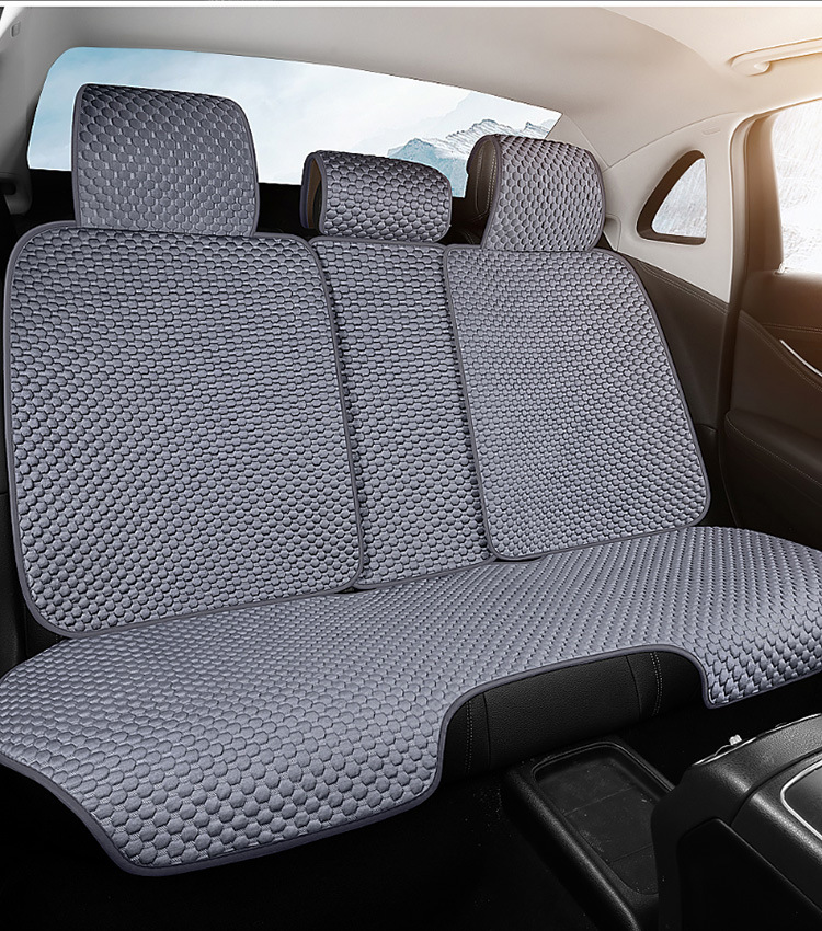 Car Seat Cushion Single Piece Cooling Pad Single Unit All-Season Universal Ventilated Truck Seat Cover Ice Silk Mat Ice-Feel Breathable