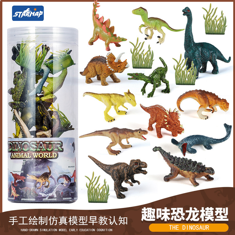 Modelo de Dinosaurio de Simulación de Plástico, Estático, Educativo, para Niños