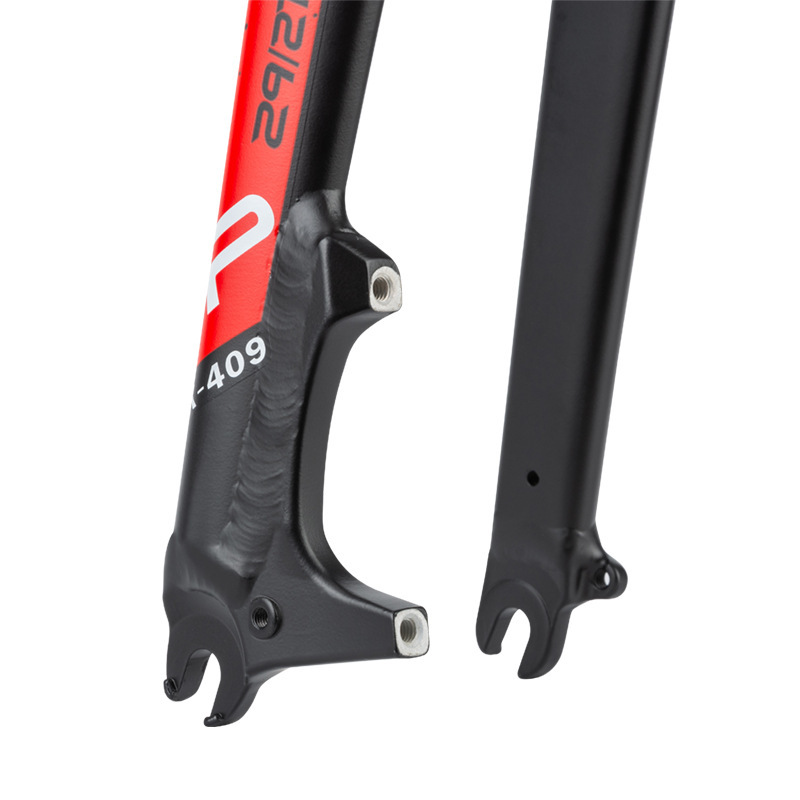 Promend horquilla delantera de bicicleta de montaña 409 aleación de aluminio ligera horquilla dura de 29 pulgadas 27,5 pulgadas con asiento de freno de disco