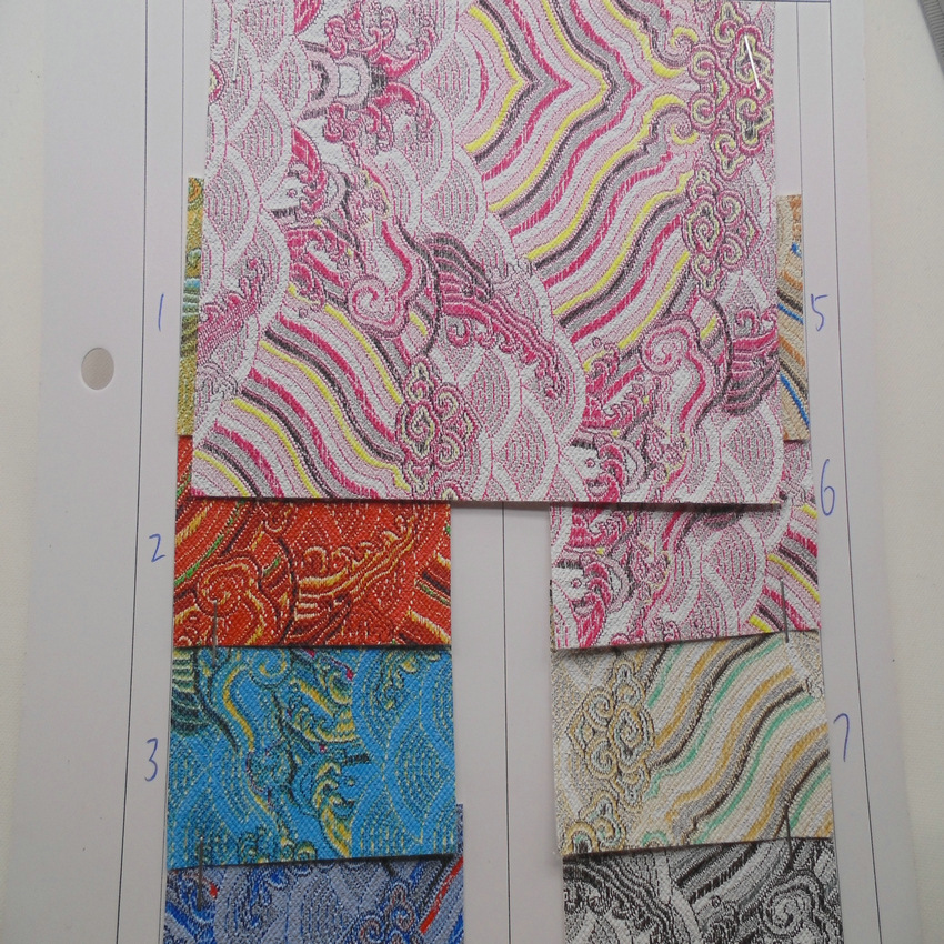 皮革印花 祥云装饰 汉服 仿色织提花布 龙纹鳞片 云朵龙形 复古革