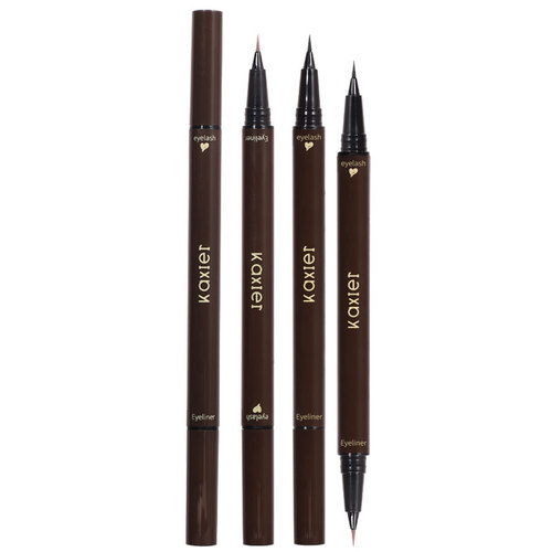 KAXIER double-ended silkworm eyeliner dual-purpose double-ended eyeliner that does not smudge, naturally smooth shadows, and has double effects in one stroke