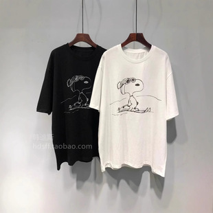 South Korea Dongdaemun plus size T-shirt New American Style Cute Puppy Loose Korean Style Cotton Short-sleeved T-shirt Women's Summer Fashion