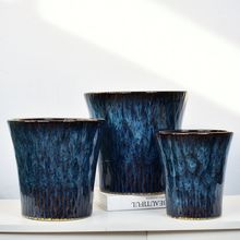 陶瓷花盆简约高颜值大口径落地花瓶种树办公室客厅现代风亚马逊