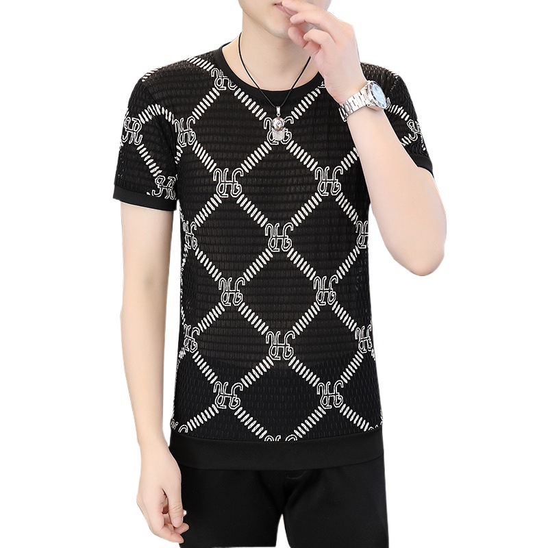 Taobaoke-7007-P25-2024 verano de alta calidad estudiantes adolescentes cuello redondo camiseta de manga corta hombres de moda-verano 17