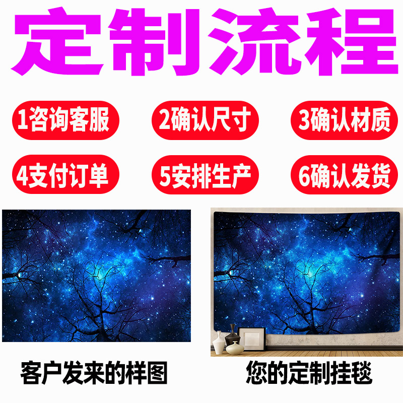 (2개) 국경 타로 식탁보 만다라 태피스트리 생명의 나무 나비 버섯 교수형 천 맞춤 기능 12 별자리 배경 천