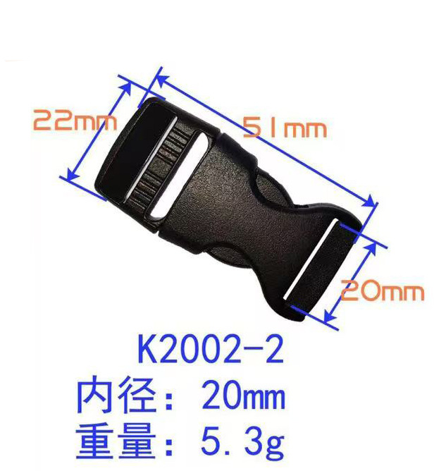 Zhengxin hebilla de plástico de alta calidad hebilla bolsa accesorios mochila hebilla ajustable hebilla femenina POM material hebilla de la cintura