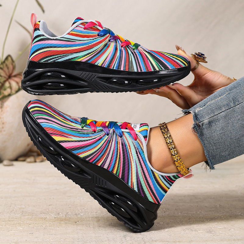European and American 2026 New Cross-Border Outdoor Sports Shoes for Women, Non-Slip, Lightweight Casual Shoes, Breathable Mesh Running Shoes, Retro