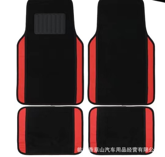 Comercio exterior transfronterizo coche estera pie estera universal coche pie estera gamuza cuero costura 4-pieza impermeable antideslizante Amazon