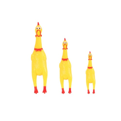 Screaming chicken creative spoof screaming chicken playing tricks and beating game props large, medium and small vent chicken toys wholesale