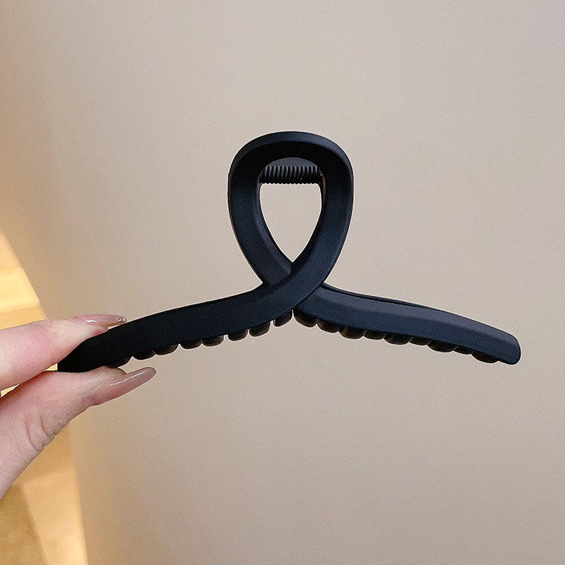 Leche marrón esmerilado pelo clip accesorios para el cabello de las mujeres de alto grado updo tiburón clip gran horquilla ins lindo horquilla al por mayor