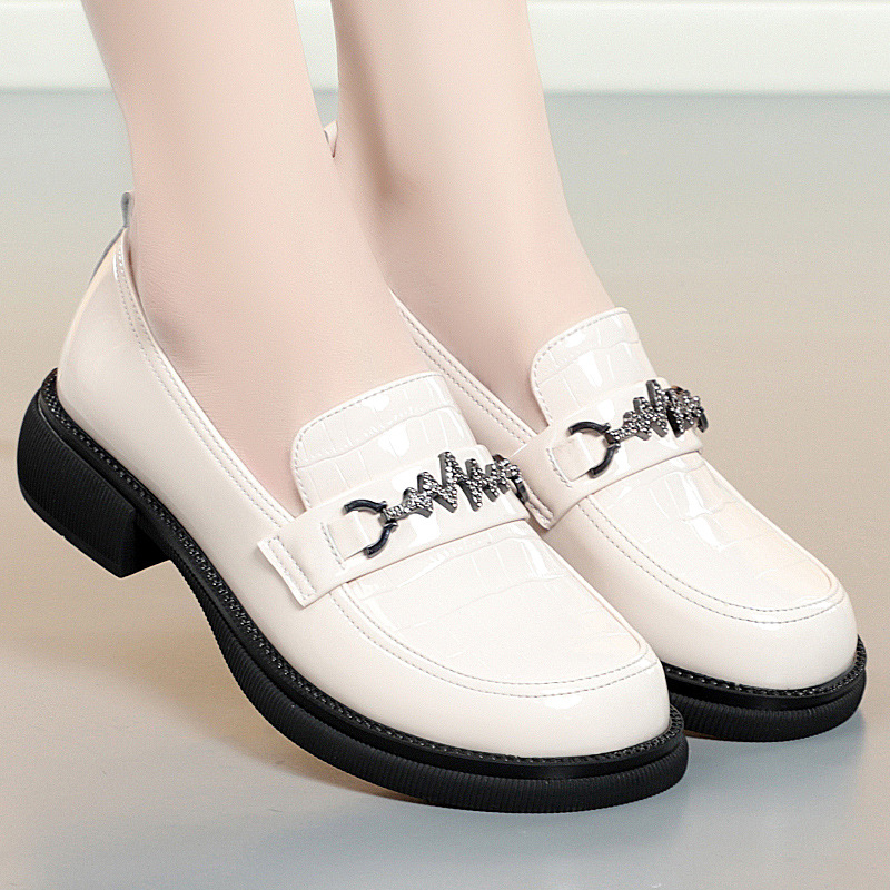 Bequeme Damen Loafer Aus Lackleder Mit Weicher Sohle_voghion.com