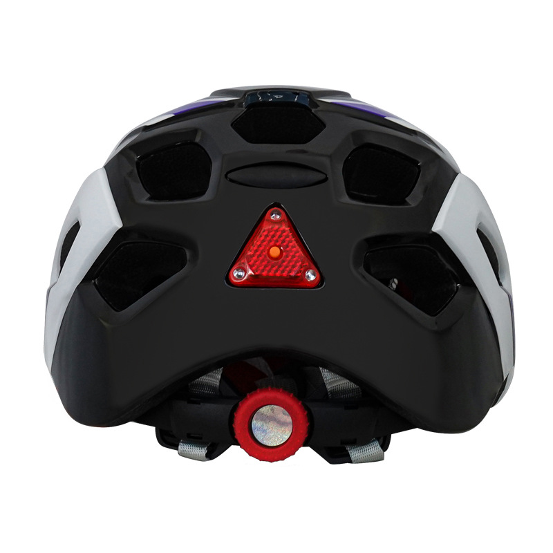 Integrated Mold With Tail Light, 1cm Wider Bicycle Riding Helmet_voghion.com