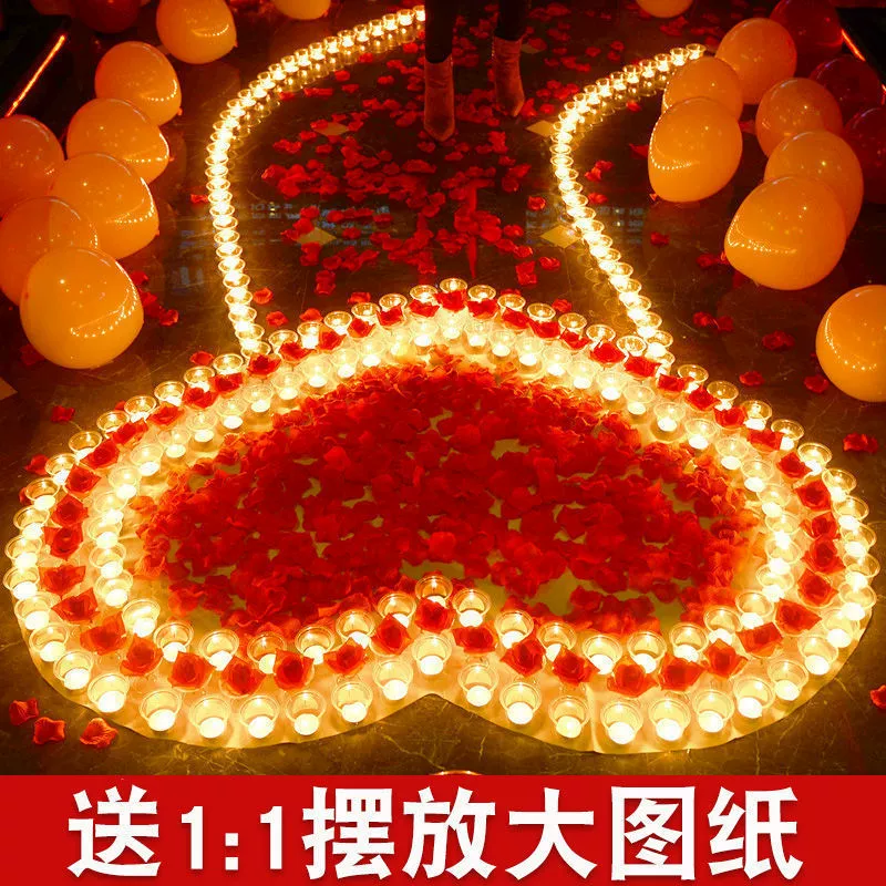 Свечи на день рождения, креативные романтические свечи для ухаживания, композиции для признания и предложения, креативные принадлежности и реквизит, романтический Ляньян