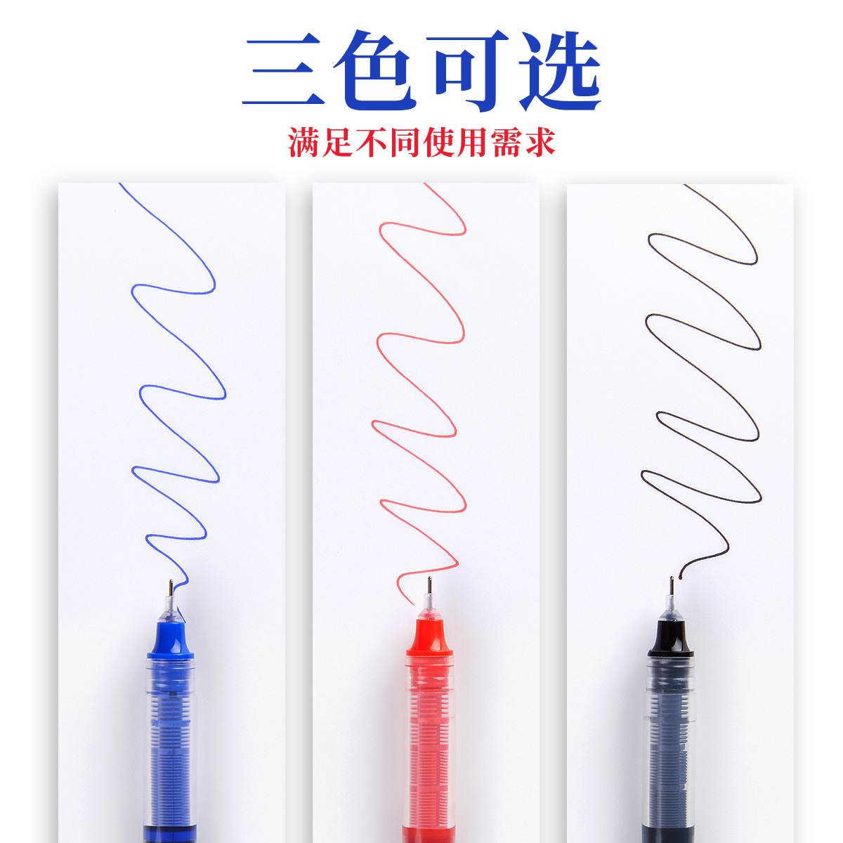 Gel Pen Bulk Wholesale High Capacity Ballpoint Pen 0.5mm Refillable Pen for Office Signing