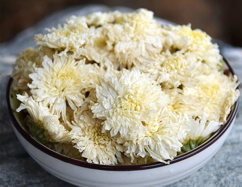 Huangshan White Chrysanthemum Tea July Ju Hua Dried Flower 500g Bulk Loose Herbal Tea overview